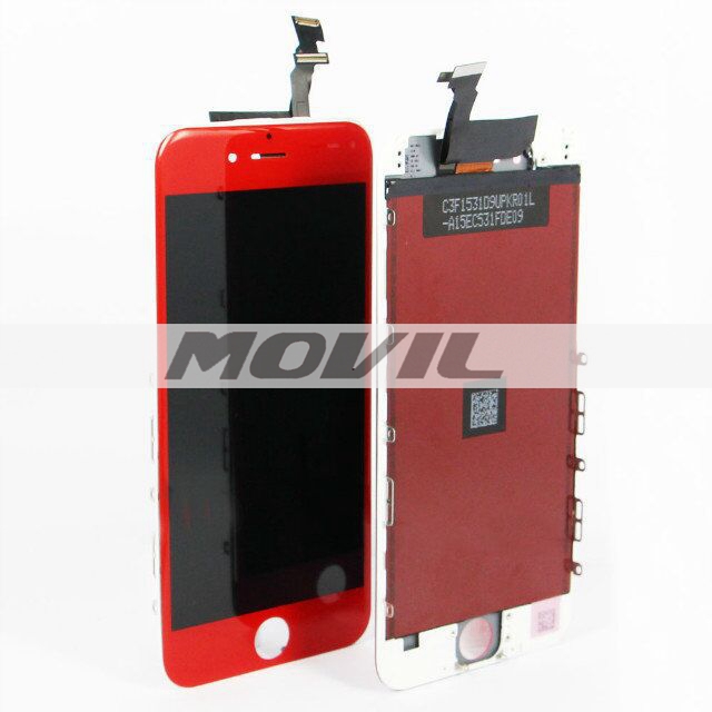 For iPhone 6 LCD display with touch screen digitizer assembly colorful red